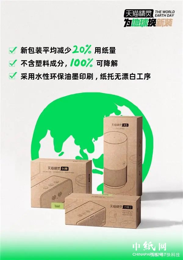 天猫精灵启动“环保包装换新计划” 可减少包装纸用量20%雷火电竞APP下载